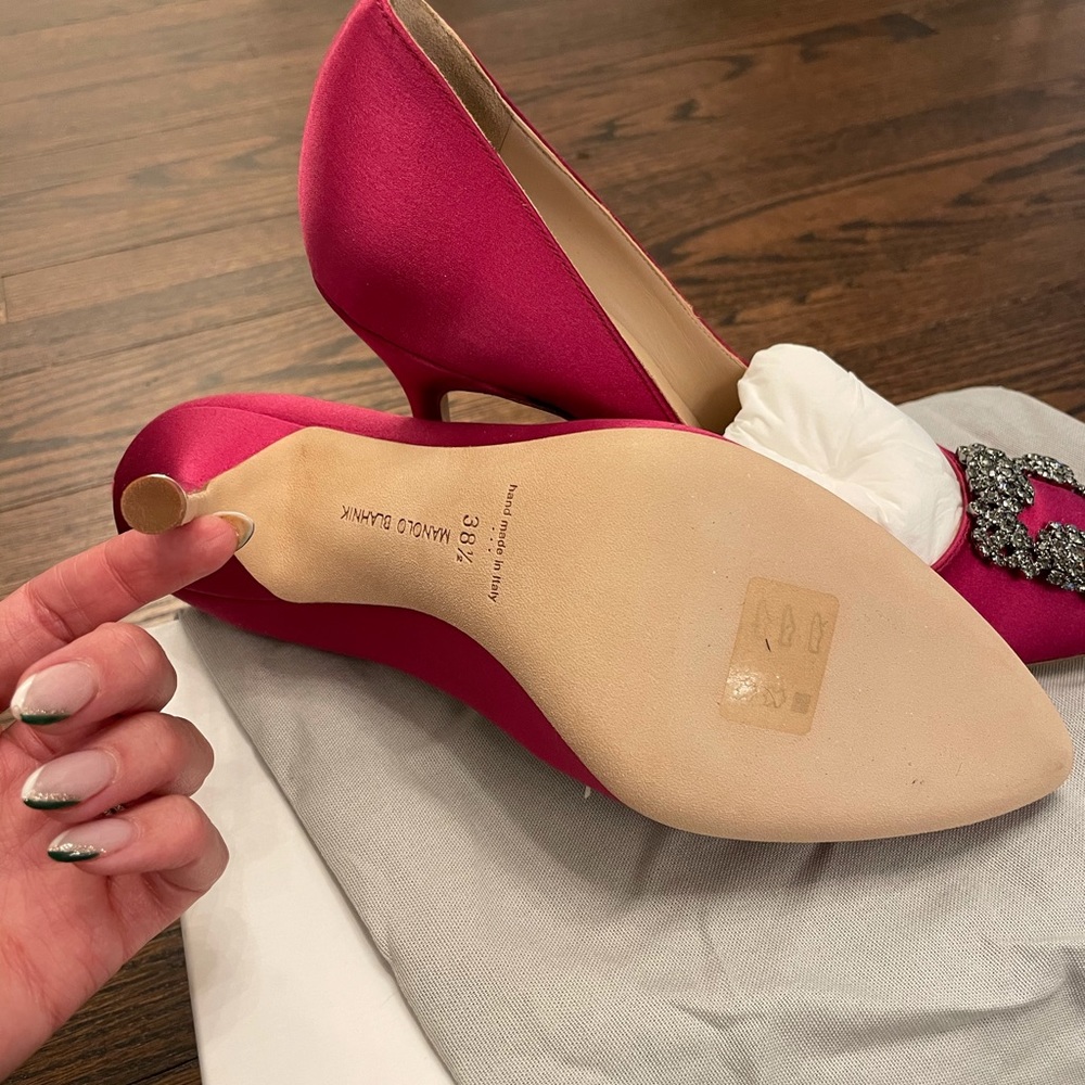Manolo Blahnik Hangisi 105 pumps - Picture 2 of 5